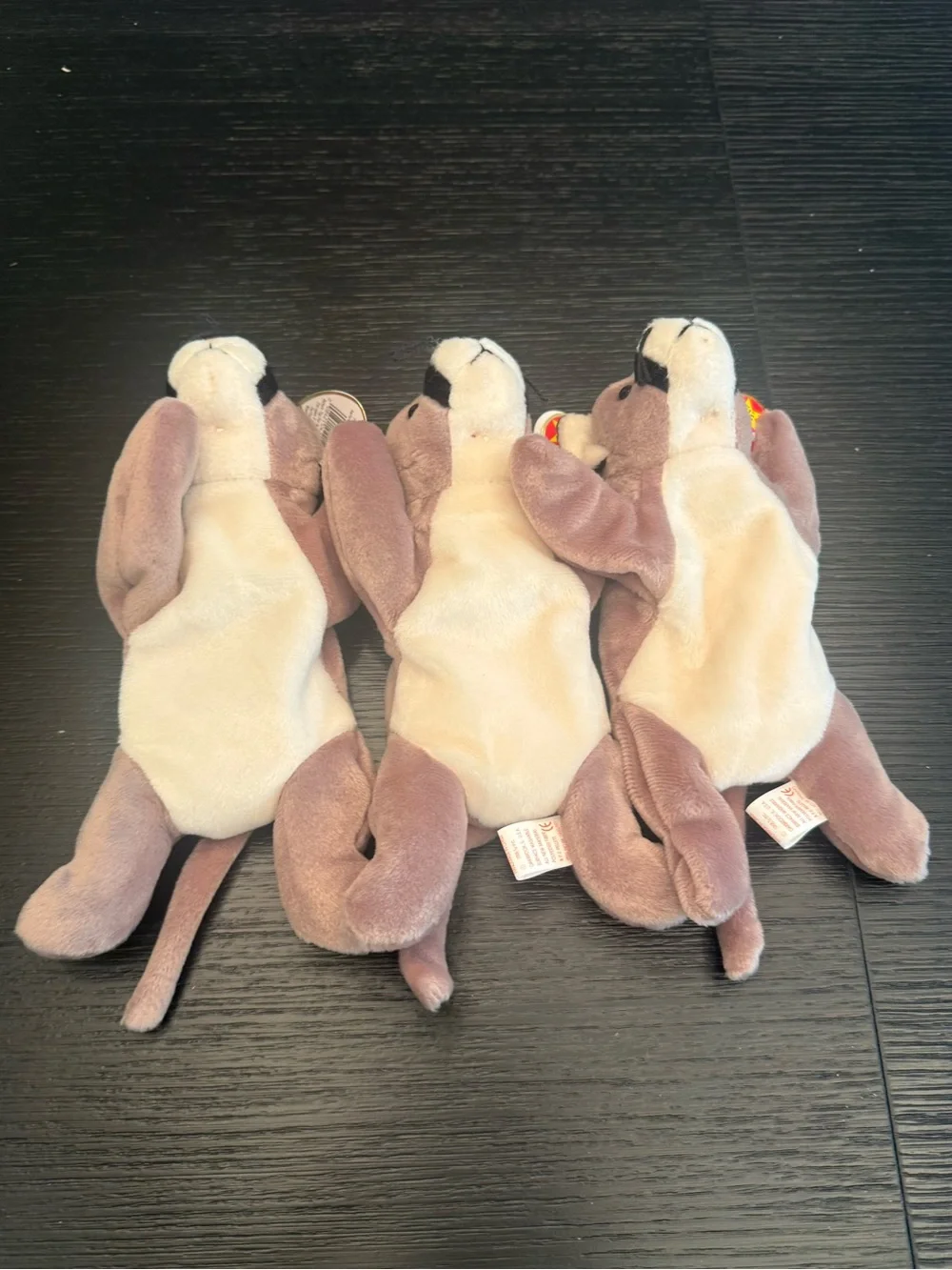 NWT Vintage Ty Beanie Babies Bundle of (3) Canyon Cougar Stuffed Animals